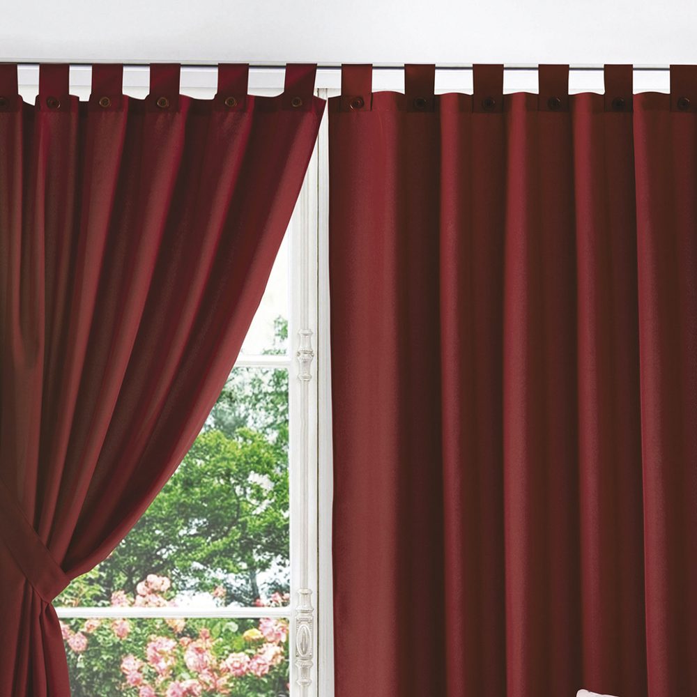 Juego de Cortinas 145x205 cm Ambiente Bordó - Jean Cartier