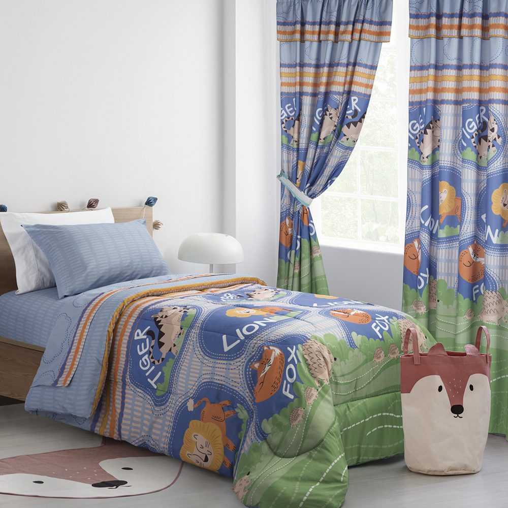 Juego de Cortinas Infantil 145x205 cm Fox - Jean Cartier