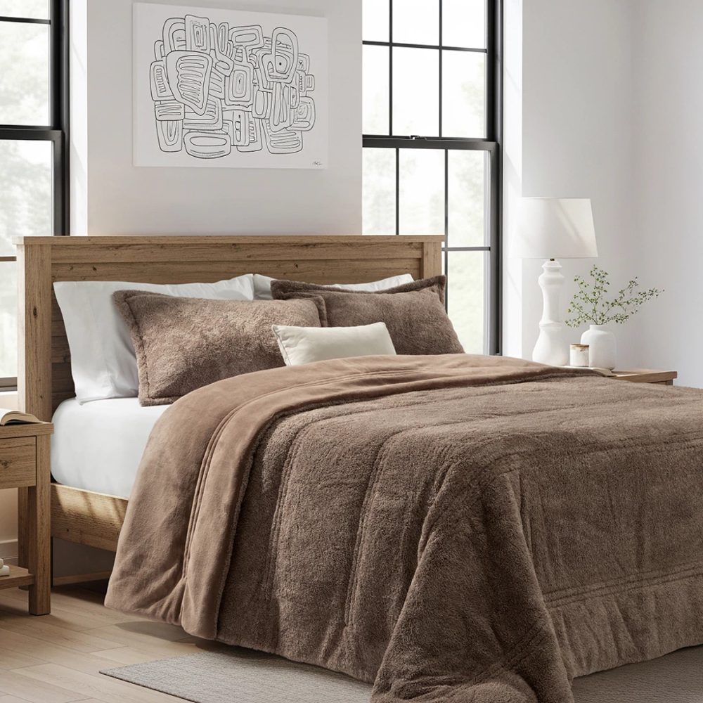 Edredón King Size Beauty fleece Kit 3 Piezas Ultrasuave - Alcoyana