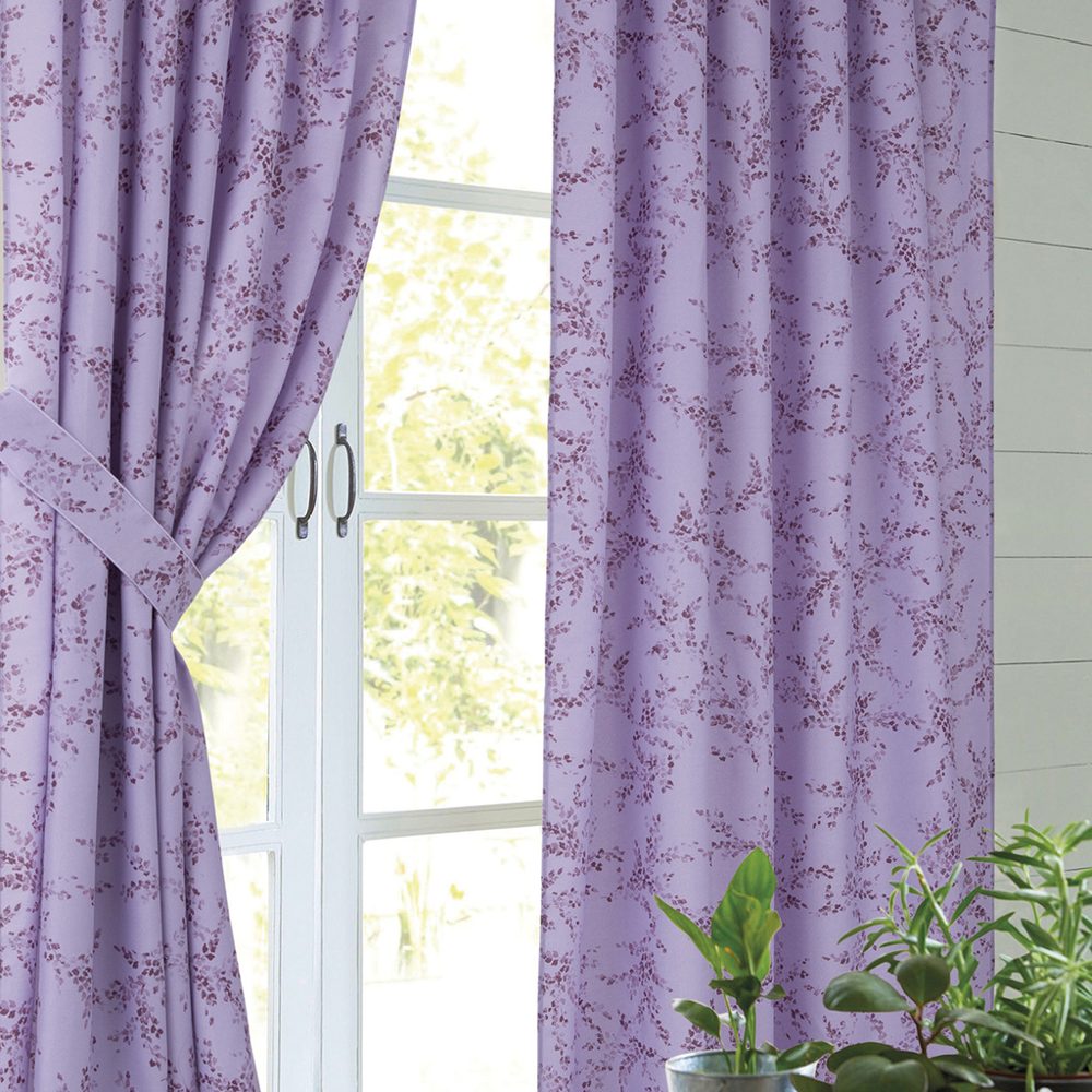 Juego de cortinas de ambiente tropical estampado 145x205 cm - Jean Cartier