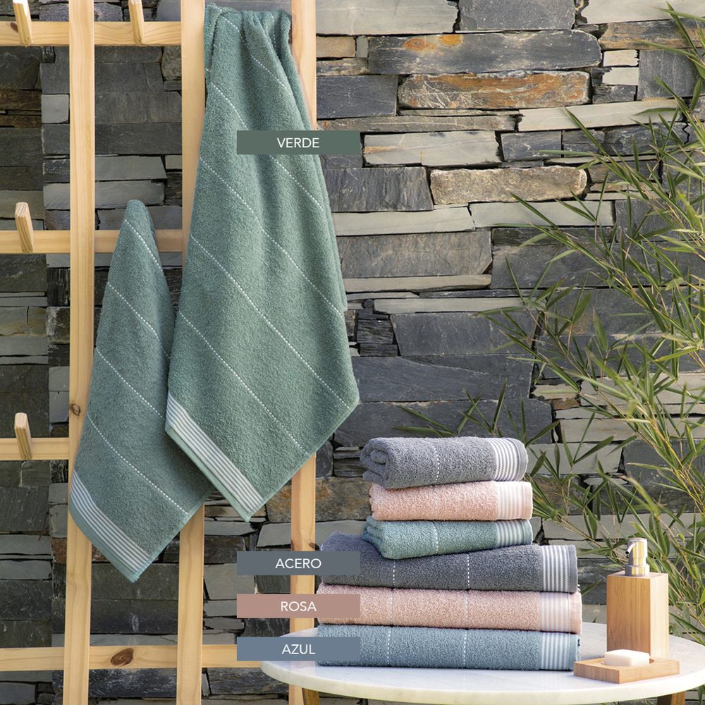 Toalla Algodón con Guarda Rayas 400 grs/m² 50x80 cm - Jean Cartier