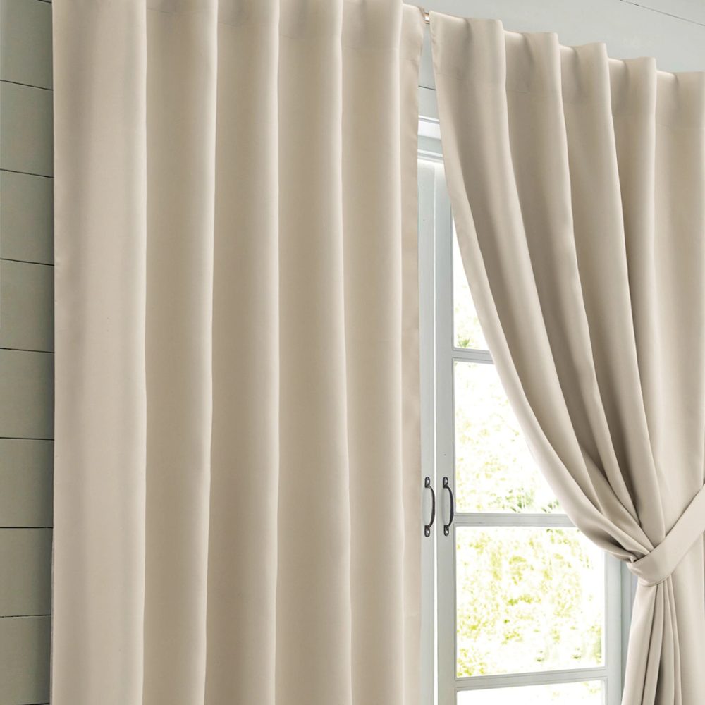 Juego de Cortinas BlackOut 145x210 cm Natural - Jean Cartier