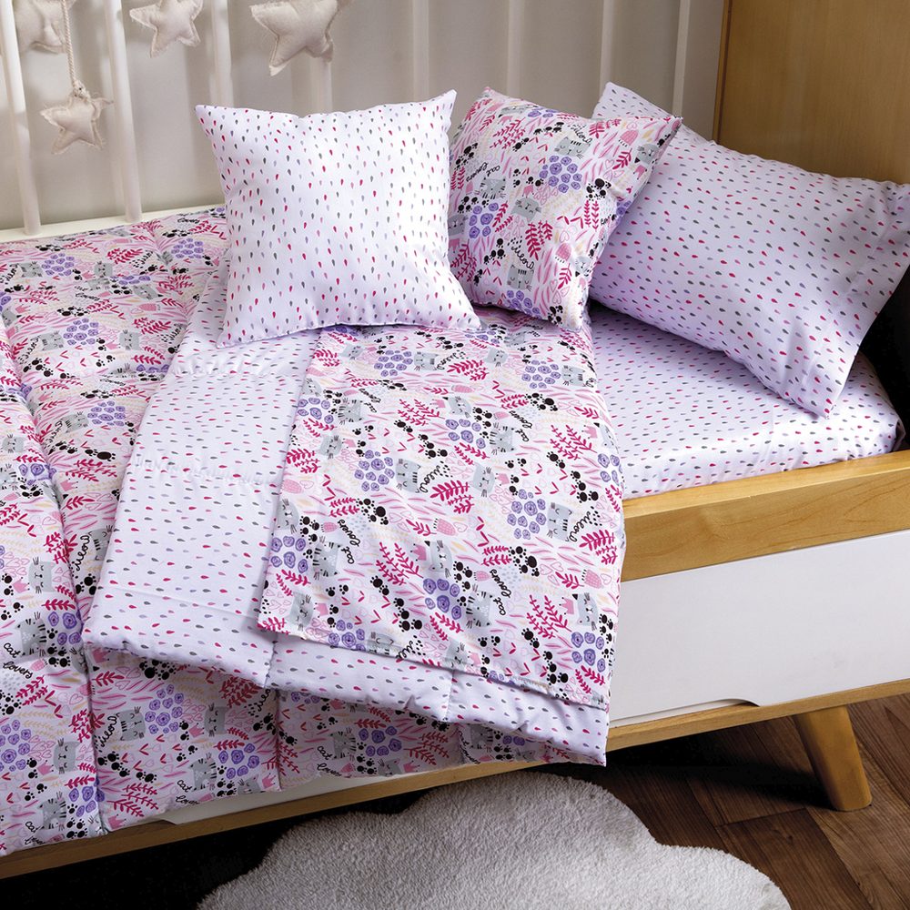 Set de 6 Piezas para Cuna Rosa - Jean Cartier