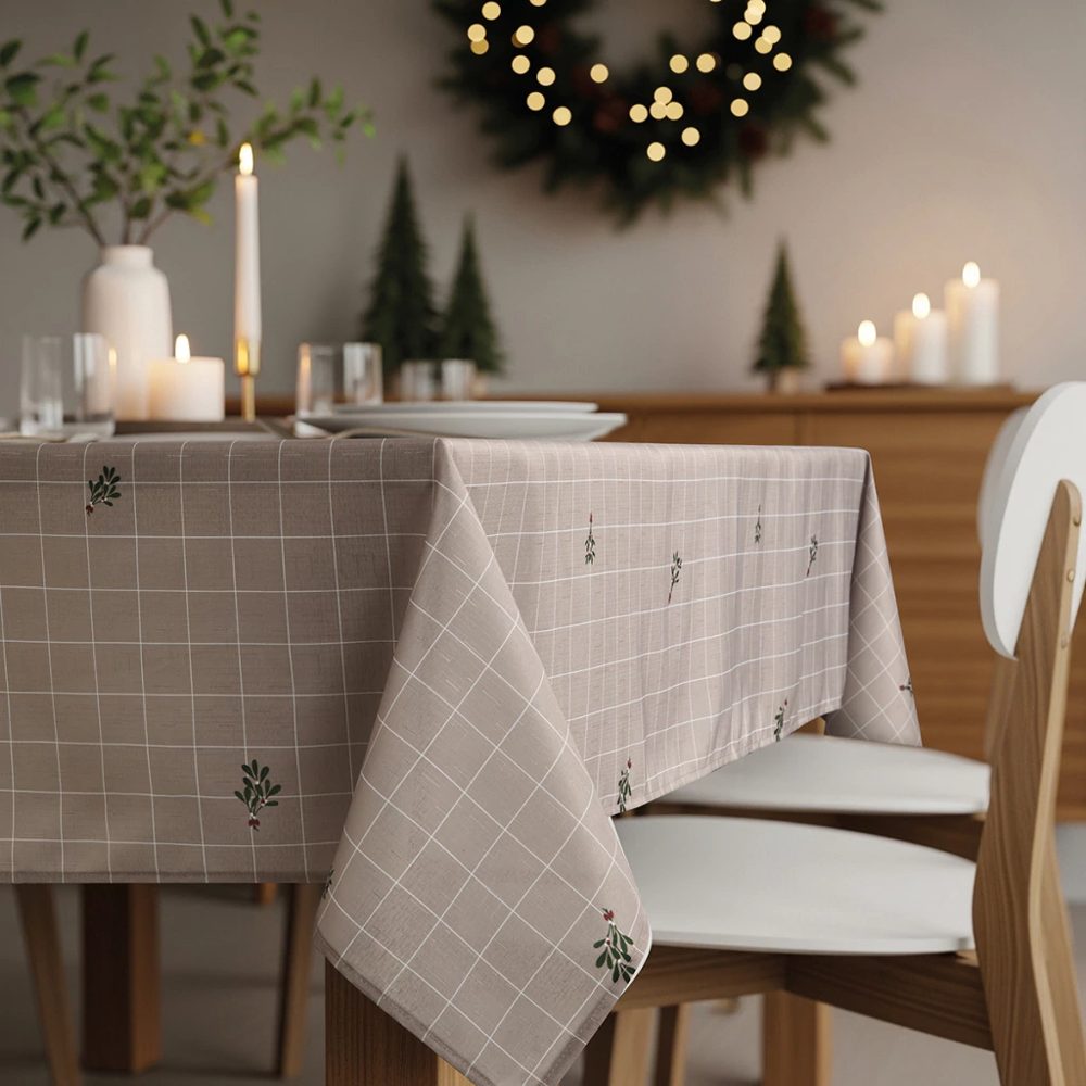 Mantel Navideño Rectangular 140x240cm - Jean Cartier
