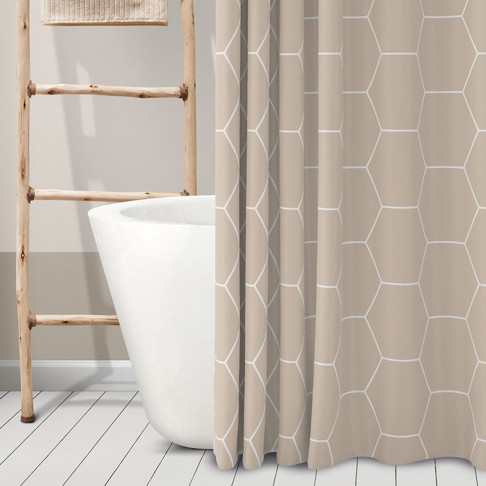 Cortina de Baño Vinilo Estampada 180x180 cm - Jean Cartier