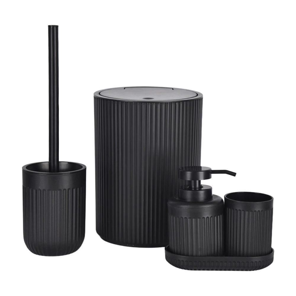 Set Baño: Contenedor Dispenser Vaso Bandeja Y Portaescobilla - Jean Cartier