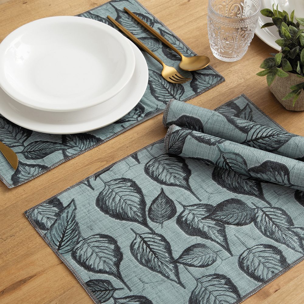 Set de 4 Individuales Estampados de Cuerina 40x28 cm - Jean Cartier