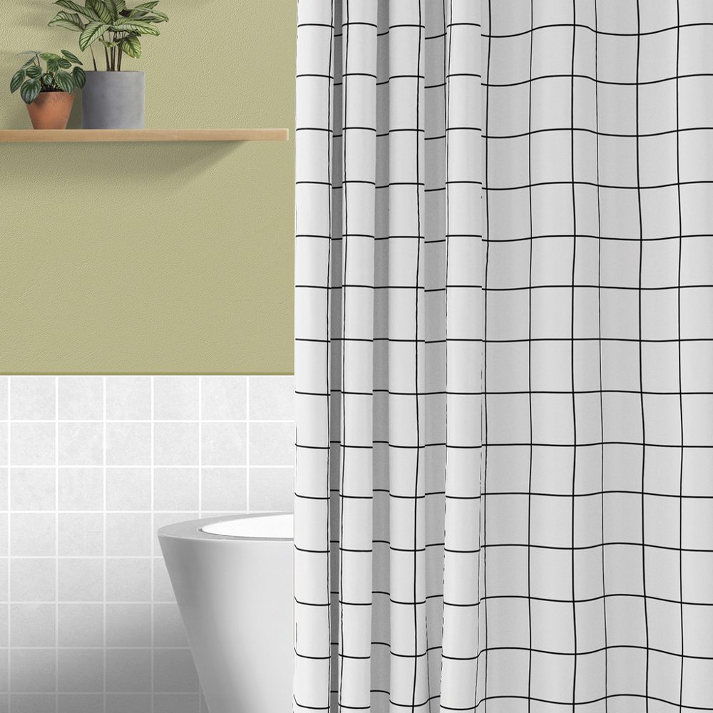 Cortina Baño de Vinilo Estampada 180x180 cm - Jean Cartier