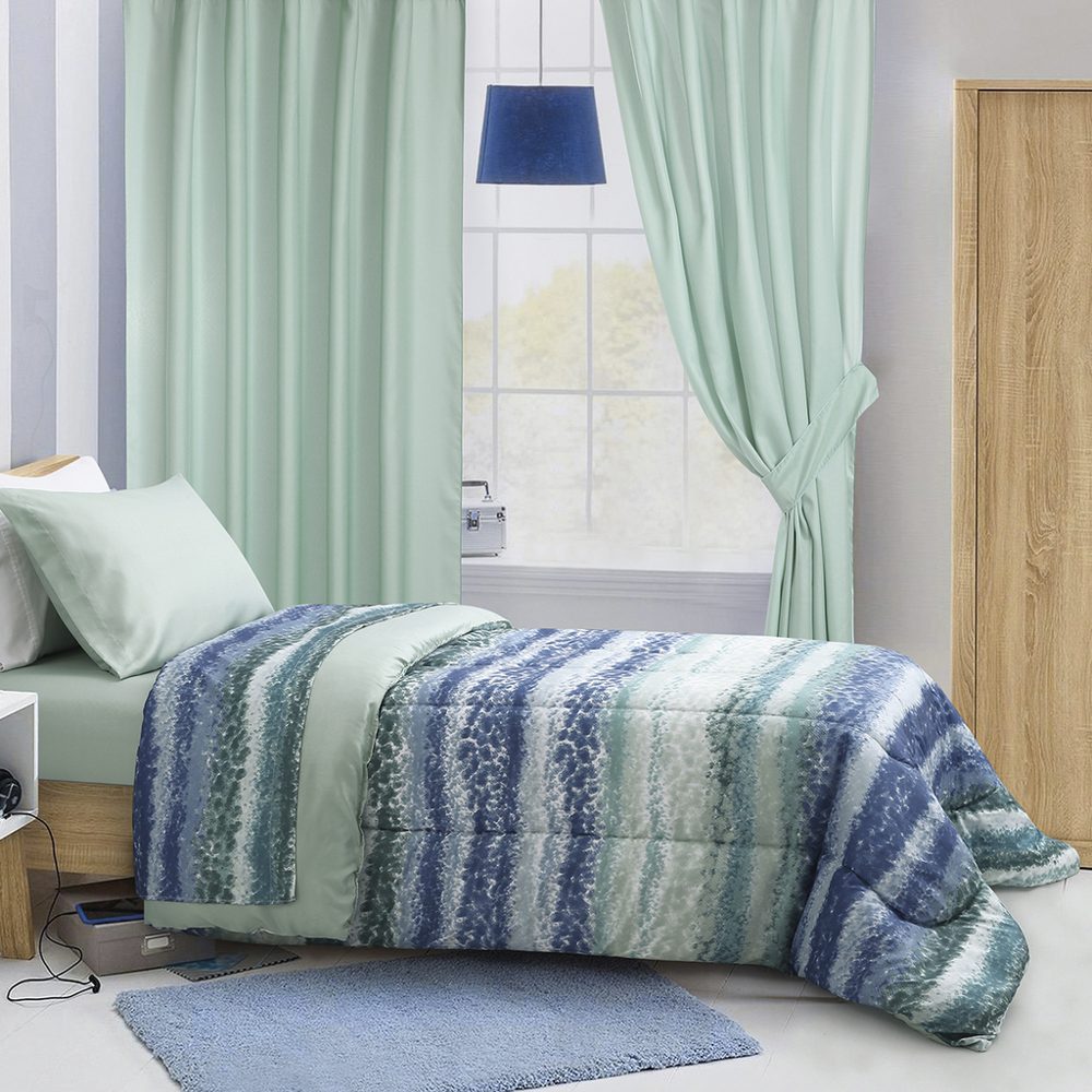 Juego de Cortinas Infantil 145x205 cm Verde - Jean Cartier