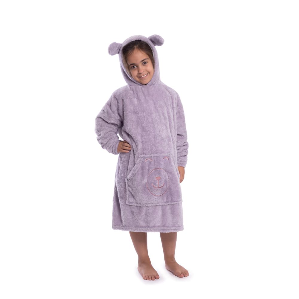 Buzo Manta Infantil Corderito Oversize Con Capucha Orejas - Jean Cartier