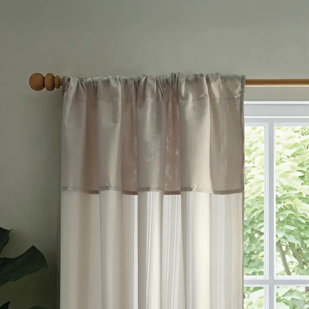 Juego de Cortinas 145x205 cm Bandeaux y Agarraderas Ray Visión Suave - Jean Cartier