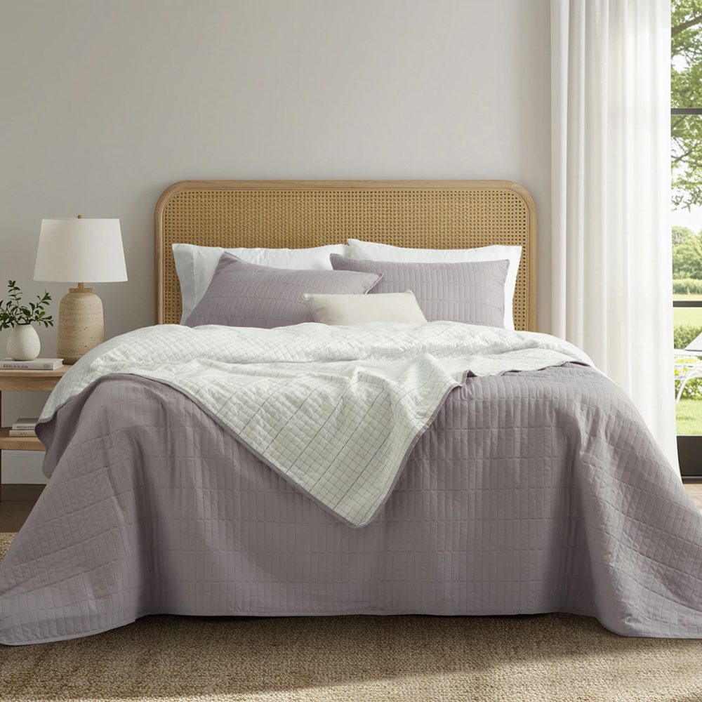 Kit Cover 2 1/2 Plazas Reversible Matelaseado Premium - Alcoyana