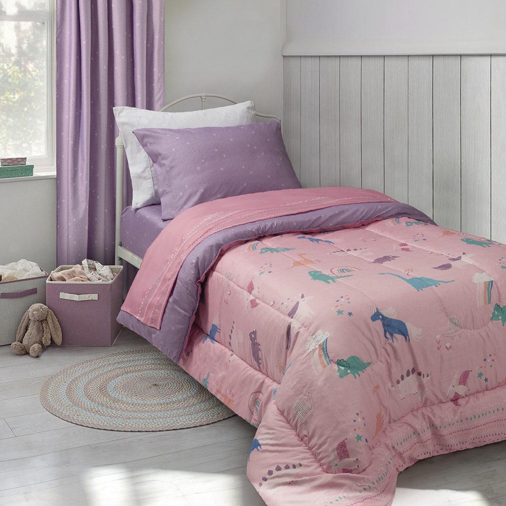 Juego de Cortinas Infantil 145x205 cm Magic Dino - Jean Cartier