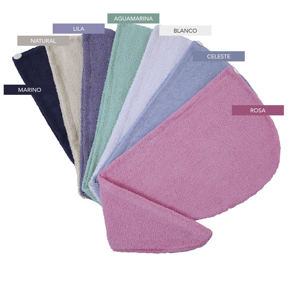 Turbante de Baño 100% Algodón Premium Talle único - Jean Cartier