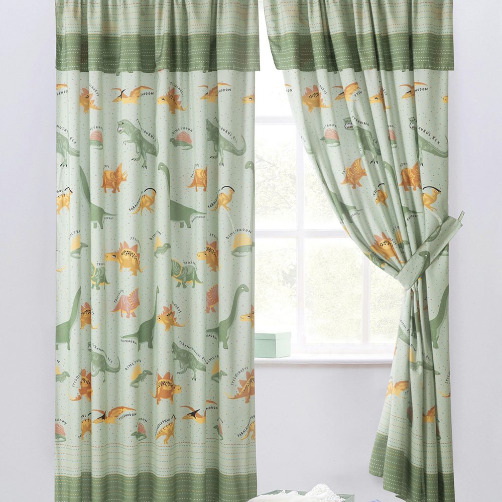 Juego de Cortinas Infantil 145x205 cm Dinosaurus - Jean Cartier