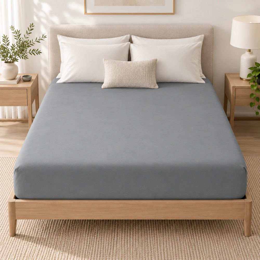 Sabana Ajustable 2 1/2 Plazas Lisa Percal 144 hilos - Jean Cartier