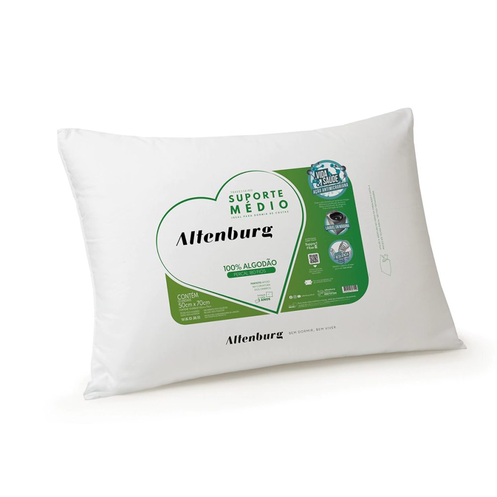 Almohada Soporte Medio Extra Suave con Relleno Premium - Altenburg