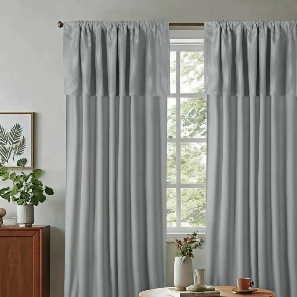 Juego de Cortinas Bandeaux Plisado y Agarraderas - Jean Cartier
