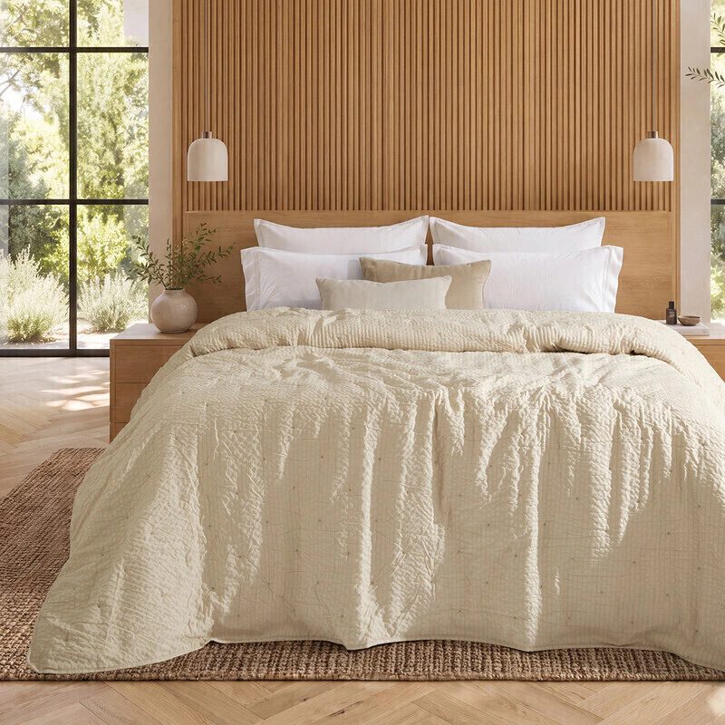 Cover Verano King Size Matelaseado Bordado - Jean Cartier