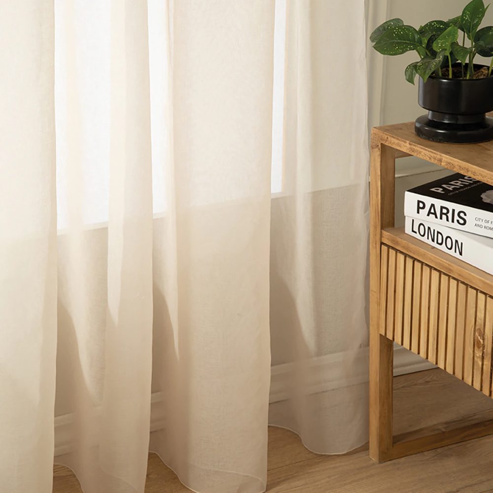 Juego de Cortinas 135x205 cm Símil Gasa Algodón Premium - Jean Cartier