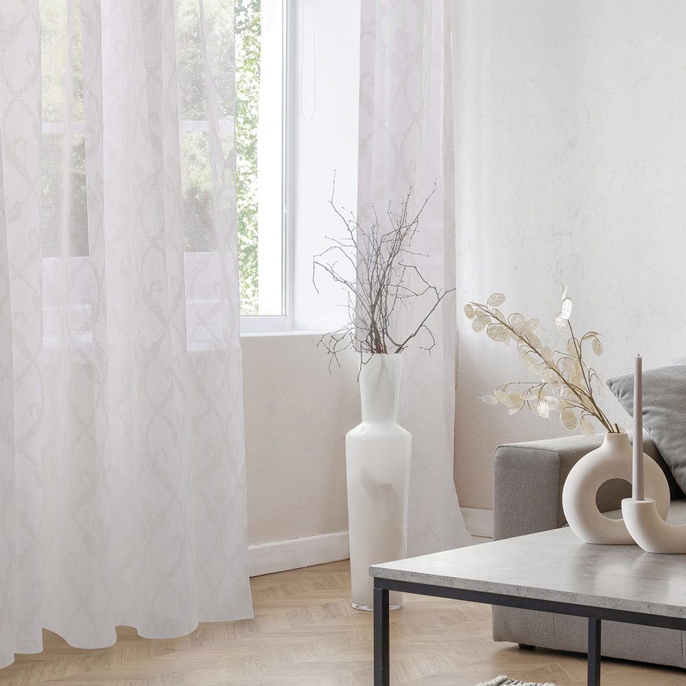 Juego de Cortinas Voile 270x205 cm Estampado - Jean Cartier
