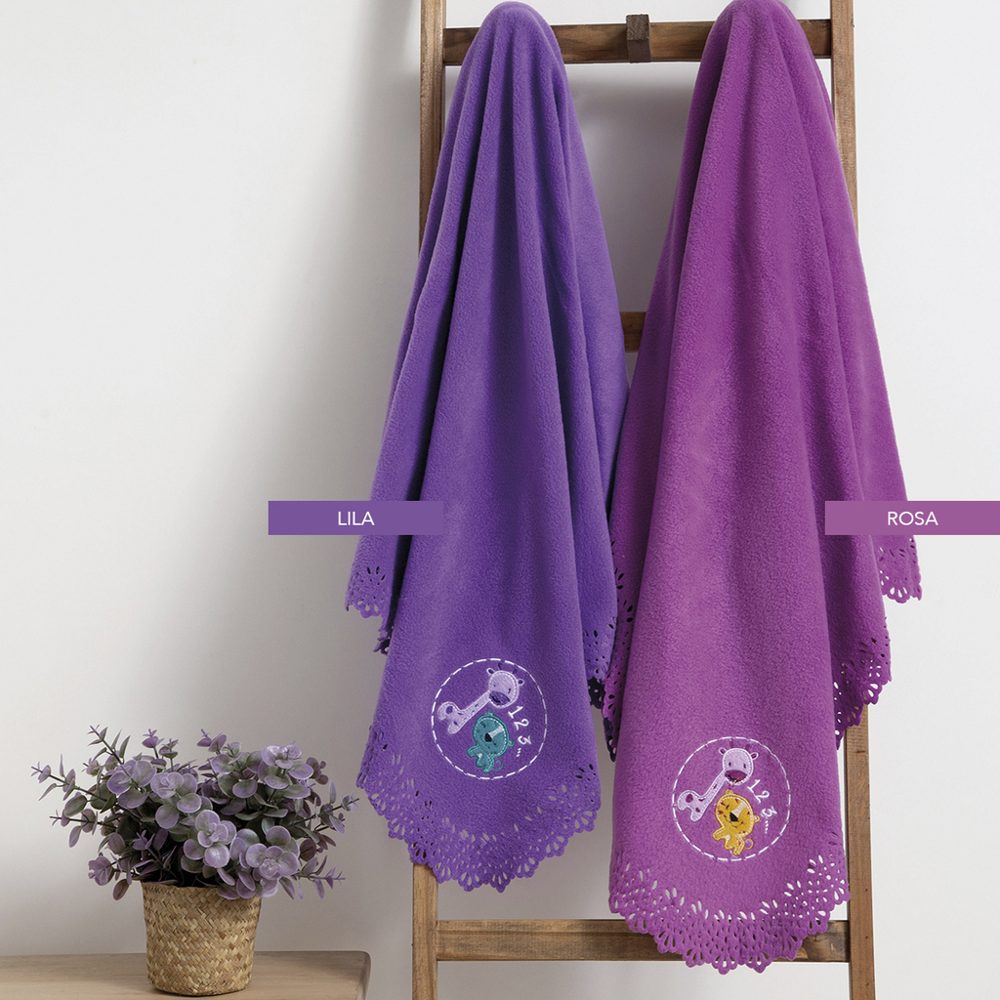 Manta Infantil de Polar Fleece con Bordado 75x100 cm - Jean Cartier