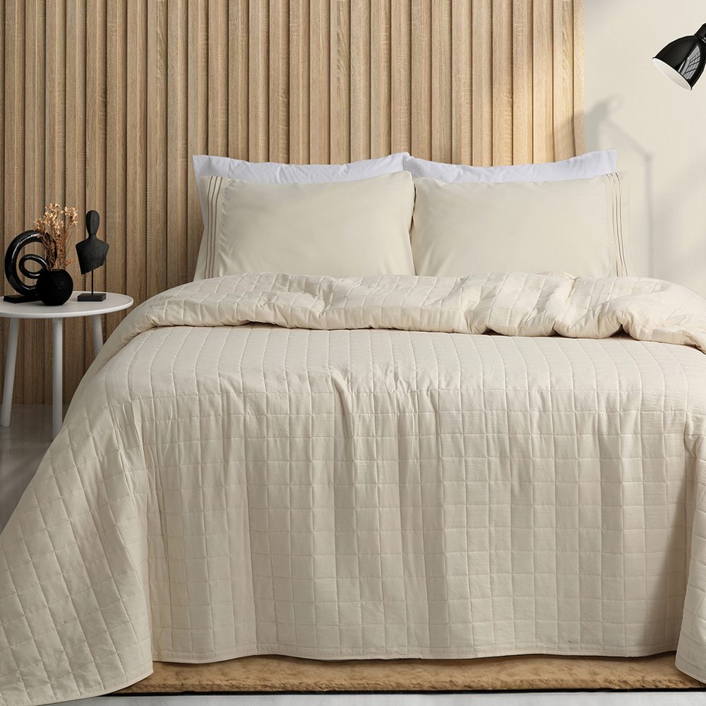 Cover Queen Size 240x240 cm Matelaseado Crudo - Jean Cartier
