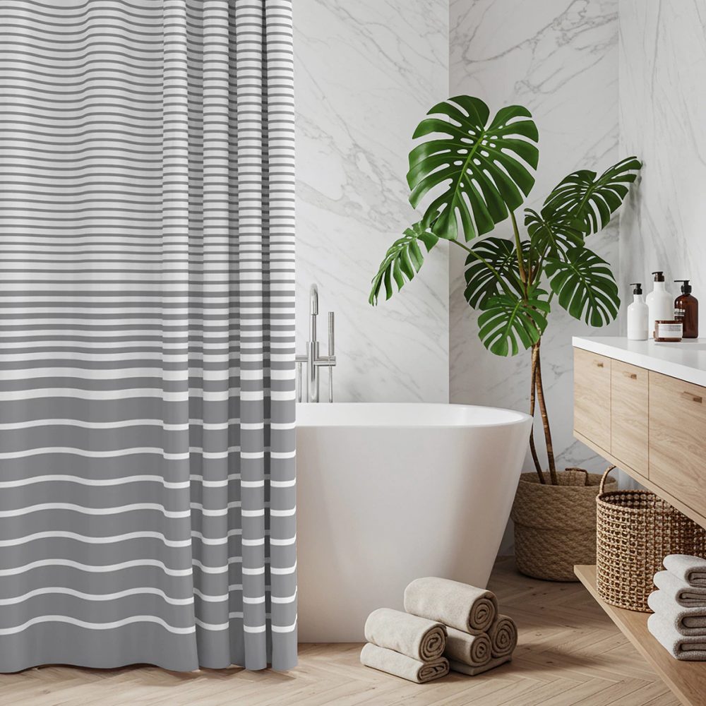 Set de Baño Cortina 180x180 cm + Alfombra Premium - Alcoyana